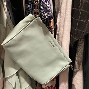 Coach mint wristlet